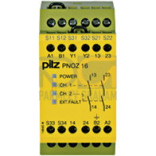 Safety relay (standalone) inputs: 1/2-channel wiring with/without detection of shorts across contacts