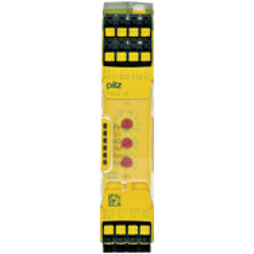 PNOZsigma safety relay (standalone) inputs: 1/2-channel wiring with/without detection of shorts across contacts