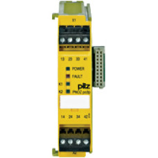 Expansion module Safety relays PNOZpower 3 safety contacts, 1 auxiliary contact, Plug-in terminals of screw type, width: 22.5 mm.