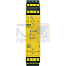Safety relay (standalone) inputs: 1/2-channel wiring with/without detection of shorts across contacts
