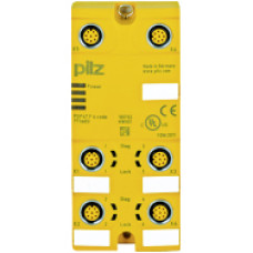 Decentralised passive distributor for connection of PSENcode, PSENslocka nd PSENini to a Pilz control system, max. 4 sensors, protection type IP67.