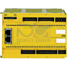 Configurable safety system PNOZmulti base module expandable, for extended environmental conditions, communication interface.