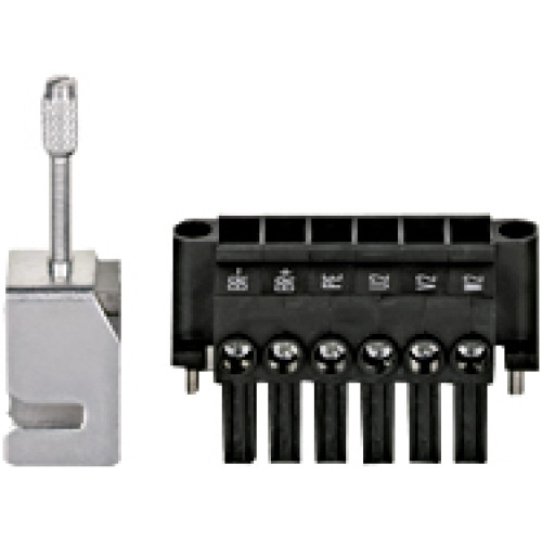 consisting of connector X9 and shielded terminal for devices up to 24 A.
