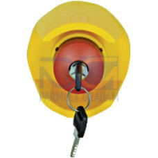 PITestop E-STOP pushbutton IP65, with protective collar, mounting hole: 22.3 mm.