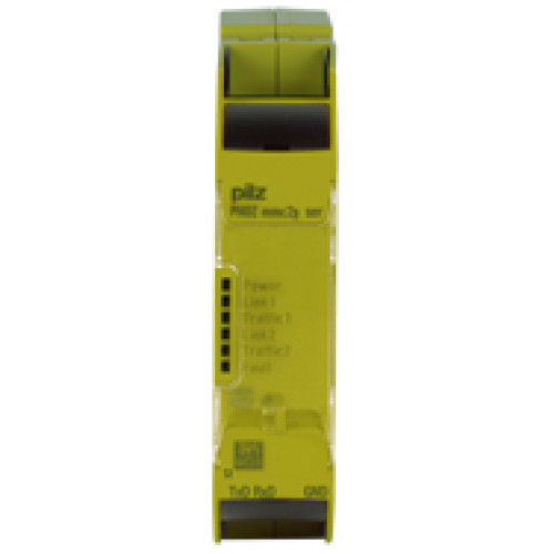 Configurable compact control system PNOZmulti Mini expansion module Communication interface serial project planning and configuration.