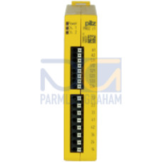 PNOZcompact safety relay (standalone) inputs: 2-channel wiring with detection of shorts across contacts