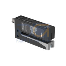 SLU4 Series: Ultrasonic Label Sensor, Slot width: 4, Input: 12-30 V dc, Output: Bipolar: 1 NPN, 1 PNP, 5-pin M12 Integral QD
