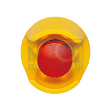 PITestop E-STOP pushbutton IP65, illuminated, with protective collar and logo, mounting hole 22.3 mm.