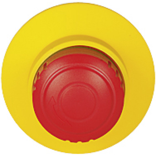 PITestop E-STOP pushbutton IP65, large, without logo, mounting hole: 22.3 mm.
