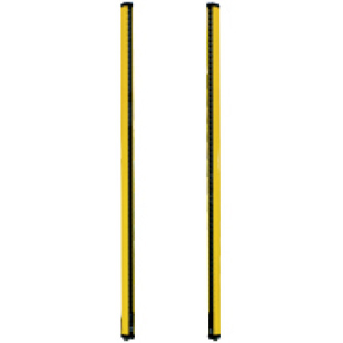 Safety light curtain, type 4, PL e, finger protection (resolution 14 mm) Protected field height 1200 mm, supply voltage 24 V, connector M12,  sender: 4-pin, receiver: 8-pin, Connection cable not suppl