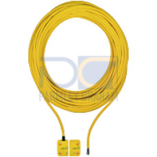 Magnetic safety switch 2 n/o, square design, heightdesign 13 mm, IP6K9K, operating distance 8 mm, PU = 1 piece withactuator,with 10 m cable (PUR).