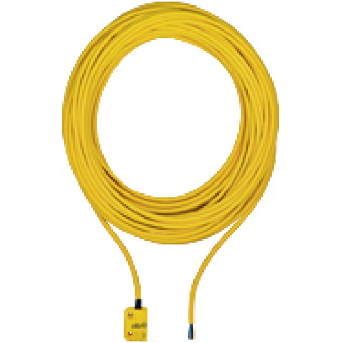 Magnetic safety switch 2 n/o, square design, heightdesign 13 mm, IP6K9K, operating distance 8 mm, for applications withPSEN ix1,PU = 1 piece with actuator, with 10 m cable (PUR).