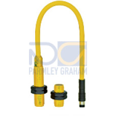 Magnetic safety switch 3 n/o, M8 male connector, round M12design, IP67, operating distance 8 mm for applications with PSEN ix1,PU=1 piece with M12 actuator coded.