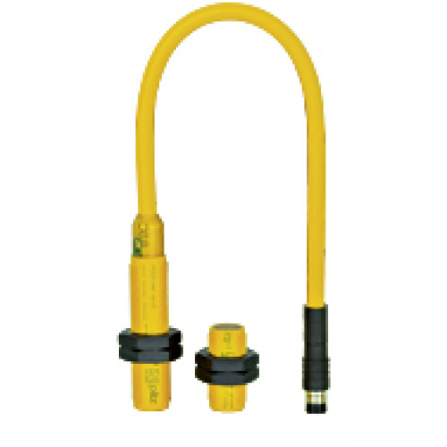 Magnetic safety switch 3 n/o, M8 male connector, round M12design, IP67, operating distance 8 mm for applications with PSEN ix1,PU=1 piece with M12 actuator coded.