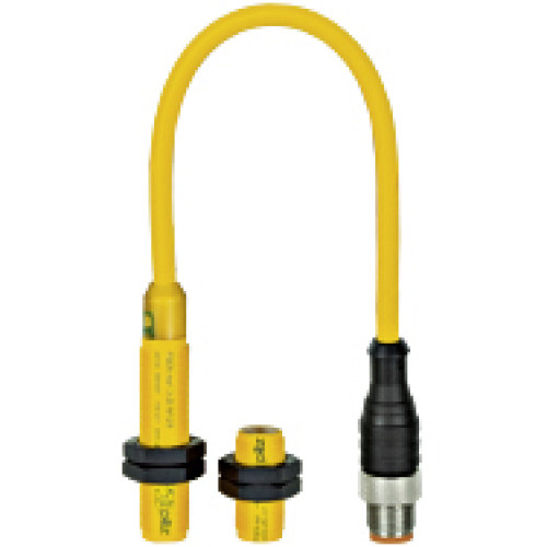 Magnetic safety switch 3 n/o, 8-pin M12 connector, round M12design, IP67, operating distance 8 mm, PU = 1 piece with actuator coded.