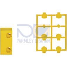 Actuator for magnetic safety switch, square design,IP67, operating distance 3 mm, height design 18 mm, PU = 1 actuator.