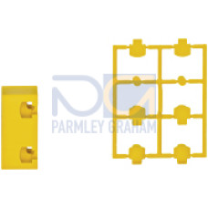 Actuator for magnetic safety switch, square design,IP67, operating distance 10 mm, height design 18 mm, PU = 1 actuator.