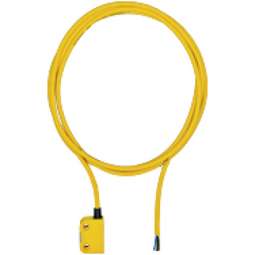 Magnetic safety switch 2 n/o, square design, IP6K9K,operating distance depending on the actuator, height design 18 mm, PU =1 sensor,with 5 m cable (PUR).