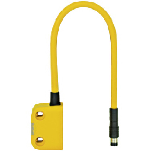 Magnetic safety switch 2 n/o, 1 auxiliary contact n/o, squaredesign, LED, IP67, operating distance depending on the actuator, heightdesign18 mm, for series connection with PSEN ix1, PU = 1 sensor.
