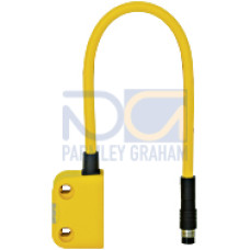 Magnetic safety switch 2 n/o, 1 auxiliary contact n/o, squaredesign, LED, IP67, operating distance depending on the actuator, heightdesign18 mm, for series connection with PSEN ix1, PU = 1 sensor.