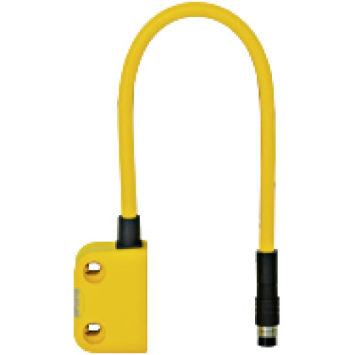 Magnetic safety switch 2 n/o, 1 auxiliary contact n/o, squaredesign, LED, IP67, operating distance depending on the actuator, heightdesign18 mm, for series connection with PSEN ix1, PU = 1 sensor.