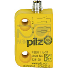 Magnetic safety switch 2 n/o, 4-pin M8 male connector,square design, IP67, operating distance 3 mm for series connection withPSEN ix1, PU = 1 sensor without actuator.
