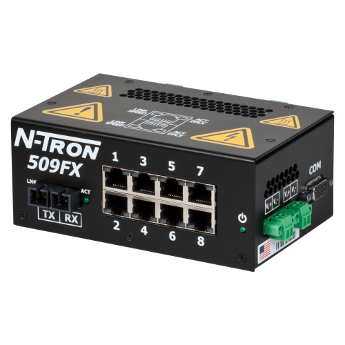 509FX Industrial Ethernet Switch with Monitoring, SC 80km