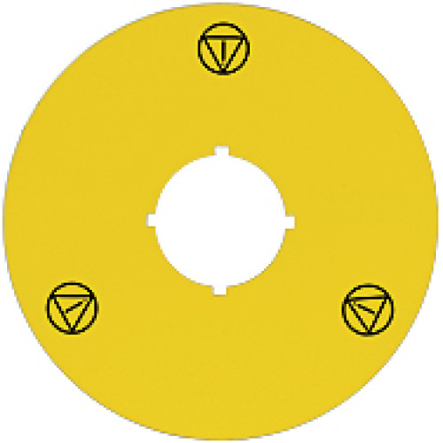 PITestop backplate with external diameter 75 mm with E-STOP matching all pushbuttons except PIT es2 and PIT es5 - not suitable for the PIT es box and the slimline surface mount box.