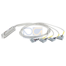 System cable, for Schneider Modicon Quantum, 2 x 16 digital inputs or outputs for higher voltages