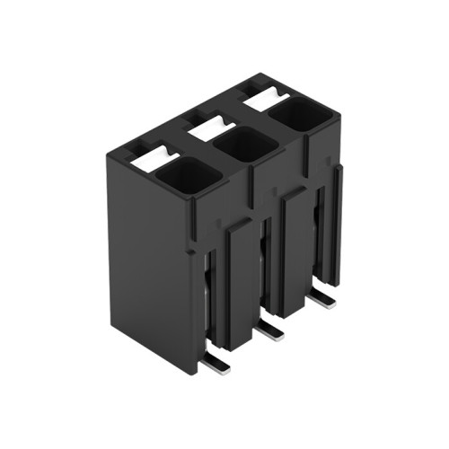 SMD PCB terminal block, push-button, 1.5 mm&sup2;, black