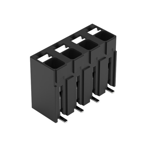 SMD PCB terminal block, push-button, 1.5 mm&sup2;, black