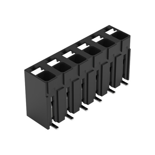 SMD PCB terminal block, push-button, 1.5 mm&sup2;, black