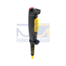 Three-position Enabling Device: 2 N/O and 1 N/C Contacts, 1 N/O momentary pushbutton, M20 x 1.5 conduit, Cordset strain relief provided