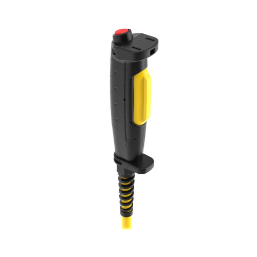 Three-position Enabling Device: 2 N/O and 1 N/C Contacts, 1 N/O momentary pushbutton, M20 x 1.5 conduit, Cordset strain relief provided