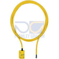 Magnetic safety switch 2 n/o, square design, with5 m cable (PUR), height design 13 mm, IP69K, operating distance 8 mm,forapplications with PSEN ix1, PU = 1 piece without actuator, certification(T&Uuml;V, 