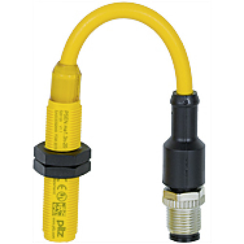Magnetic safety switch 3 n/o, 8-pin M12 male connector, roundM12 design, IP67, PU = 1 piece without actuator, certification (T&Uuml;V,EAC, UL).