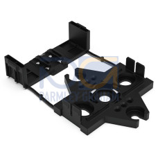 Mounting carrier, 2- to 5-pole, for flying leads, black