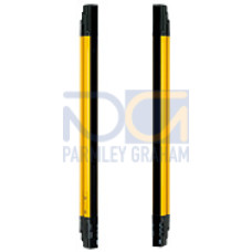 Safety light guard, Type 4, PL e hand protection (resolution 30 mm), protected field height 300 mm. Features: Muting, blanking, cascading, absence of dead zones. Programming is possible via Software