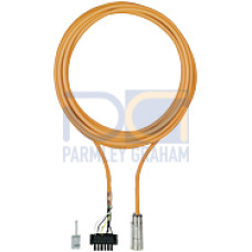 Power cable Cable assembled on both sides Connector <> round connector 8-pin SpeedTec No. of wires and cross section 4 x 1.5 + 1 x (2 x 1.0) suitable for PMCprotego D.01-24 and the motors PMCtendo SZ.
