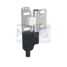 Hinge Safety Interlock Switch Stainless Steel, Inline QD, Switch Mounted Left Side w/QD Down, 2 NC/1 NO, Micro M12 6-pin (Dual Key) QD, See SI-HGZ63FQDL Die-cast Zinc as a lower cost alternate
