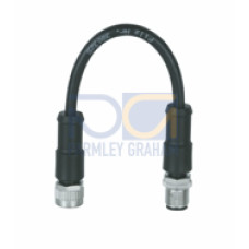 Adapter for connecting an 8-pole PSENslock to a PDP67 with M12, 5-pin connectors.