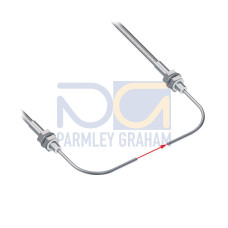 Plastic Fiber, Opposed Mode, Core Dia.: 1, Fiber Length 1 m, Thread, Angle, SteelSkin, TMB5 Termination