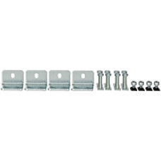 Assembly kit with 4 mounting profiles for fixing a safety light curtain of the series "PSEN op.../1" for light curtain lengths of 15 cm up to and including 120 cm into the matching aluminium profile "