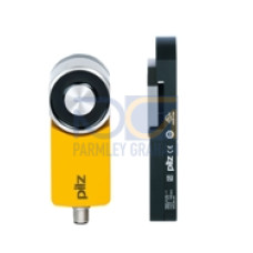 Magnetic safety gate system for applications up to SIL3/PL e/Cat4. Magnetic holding force 500N (process protection). Coding: coded, 5-pin M12 connector, 4 LEDs, IP67, package contents = sensor with fr