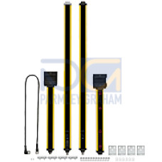 Set of light curtain, bracket and Muting arm L-type in accordance with DIN EN 61496, type 4, 500 mm Supply voltage 24 V, connector M12.