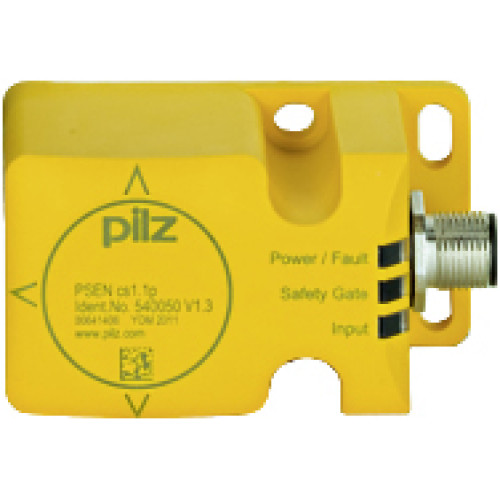 RFiD safety switch 2 safe SC outputs, 8-pin M12 male connector,4 actuation directions, support for SDD, IP67, switching distance 21mm, Sao = 15 mm, Sar = 40 mm, PU = 1 piece coded switch withoutactuat