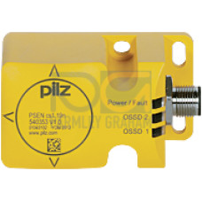 RFiD safety switch 2 safe SC outputs, 5-pin M12 male connector,4 actuation directions, IP67, switching distance 21 mm, Sao = 15 mm, Sar=40 mm, PU = 1 piece coded switch without actuator.