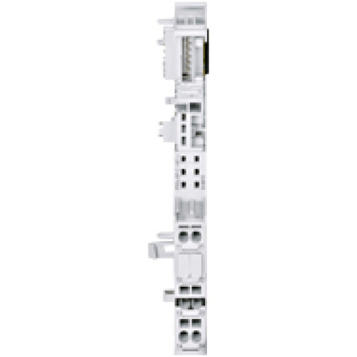Base module for I/O electronic module periphery single width, 8 spring-loaded terminals, C-rail, ext. temperature Cold junction compensation.