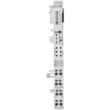 Base module for I/O electronic module periphery single width, 8 terminals with screw connection, ext. temperature.