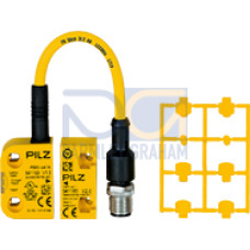 RFiD safety switch 2 safe SC outputs, 5-pin M12 male connector,one actuation direction, IP67, switching distance 11 mm, Sao = 8 mm, Sar=20 mm, PU = 1 piece coded switch with actuator.